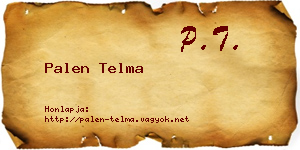 Palen Telma névjegykártya